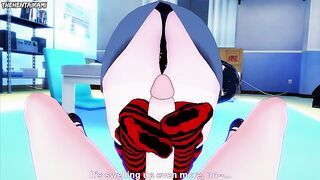 Mavis Dracula from Hotel Transylvania Gives You A Footjob Hentai POV