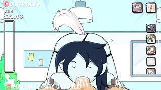 Marceline The Vampire Sloppy Deepthroat Cumshot Blowjob - Hole House