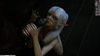 Back Alley Petite Slut Frieren Jerks Off A Nice Hard BBC For Delicious Cum