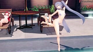 Eris Fuck me whit Roxy close | Mushoku Tensei 2 | Full 1hr+ Movie on Patreon: Fantasyking3