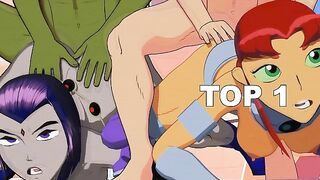 Starfire and Raven were thoroughly fucked