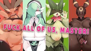 [Voiced JOI] Your Female Pokemon Want to Fuck You~ [5 VA's] [Femdom] [Edging] [Pokemon Only]
