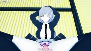Chiaki Nanami from Danganronpa Gives You A Footjob Hentai POV