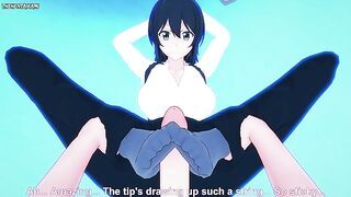 Elna from Ore Dake Gives You A Footjob Hentai POV