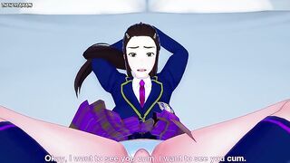 Brigitte from Overwatch Gives You A Footjob Hentai POV
