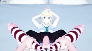 Panty Anarchy from Panty and Stocking with Garterbelt Gives You A Footjob Hentai POV