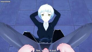 Elisabeth from Persona 3 Gives You A Footjob Hentai POV