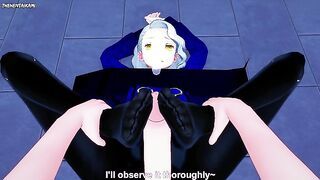 Margaret from Persona 4 Gives You A Footjob Hentai POV