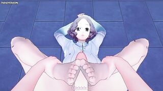 Haru from Persona 5 Gives You A Footjob Hentai POV