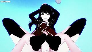 Blake from RWBY Gives You A Footjob Hentai POV