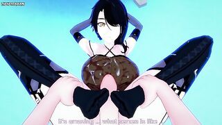 Cinder from RWBY Gives You A Footjob Hentai POV