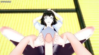 Mayuri from Steins Gate Gives You A Footjob Hentai POV