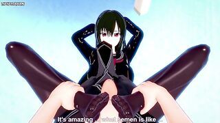 Kisaki from Strike The Gives You A Footjob Hentai POV