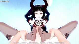 Eliza from Tekken Gives You A Footjob Hentai POV