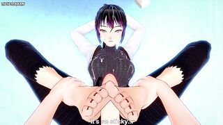 Kunimitsu from Tekken Gives You A Footjob Hentai POV