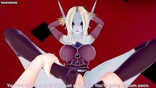 Sylvanas Windrunner from World of Warcraft Gives You A Footjob Hentai POV