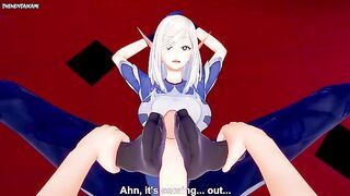 Vereesa from World of Warcraft Gives You A Footjob Hentai POV