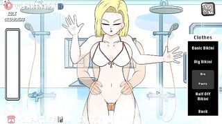 Android 18 Creampied In The Shower Orgasm - Hole House Game