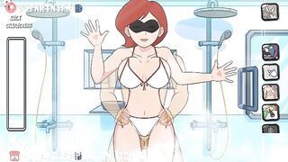 ElastiGirl Fucked In The Shower Against The Glass - Hole House Game