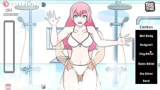 Megurine Luka Fucked In The Shower Against The Glass - Hole House Game