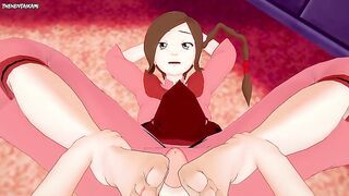 ALL characters from Avatar Give You A Footjob Hentai POV