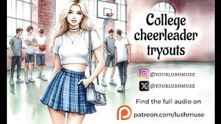 College Cheerleader Tryouts [Erotic audios]