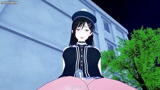 Kobeni from Chainsaw Man Gives You A Footjob Hentai POV