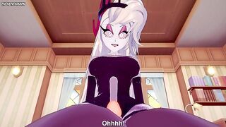 Lilith from Hazbin Hotel Gives You A Footjob Hentai POV