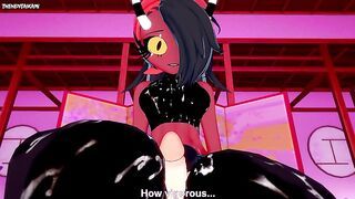 Sallie May from Helluva Boss Gives You A Footjob Hentai POV