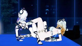 Xilonen X Citlali (Genshin Yuri Hentai)