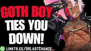 TALL GOTH BULLY TIES YOU DOWN AND USES YOU