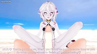 Briar from League of Legends Gives You A Footjob At The Beach Hentai POV