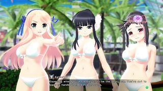 Senran Kagura Peach Beach Splash 1 Gameplay