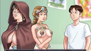 Ramu make romantic scenes with many girls at a time in summer time saga