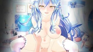 Hentai girl with Big tits animation 3d