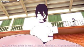 Reze from Chainsaw Man Works Out With a Footjob! Hentai POV