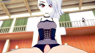 Loona from Helluva Boss Works Out With a Footjob! Hentai POV