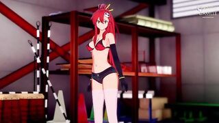 Skinny Babe Yoko Littner gets horny and needs hard sex - Gurren Lagann