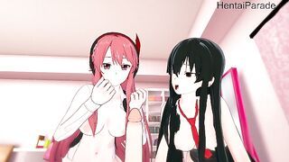 Threesome Akame and Chelsea Hentai Uncensored