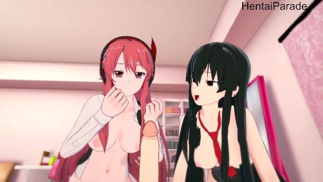 Threesome Akame and Chelsea Hentai Uncensored
