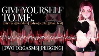 Erotic Audio | Dark Embrace | Mistress FemDom RolePlay | Strap On Pegging BDSM Collared