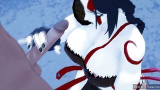 Kratos (Female) Tries a Very hot Cock in the Middle of the Cold Ragnarok - Hentai Hot Animations