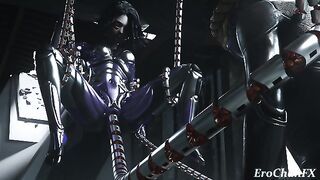 Alita battle angel bound and fucked by Atomic Heart machine