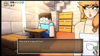 HornyCraft [MINECRAFT PORN Hentai game ] Ep.28 Alex in cooking apron gave me a boner