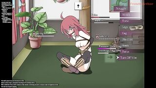 Seles gets stuck in a chairtie