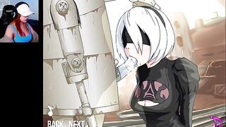Instead of fighting, the robot fucked her