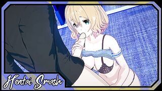 Mami Nanami rides dick at the aquarium! Rent-A-Girlfriend Hentai.