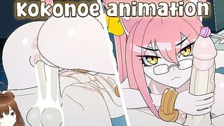 Kokonoe cat girl from BlazBlue needs urgent cock furry (Amplected animation) - Jazziuu