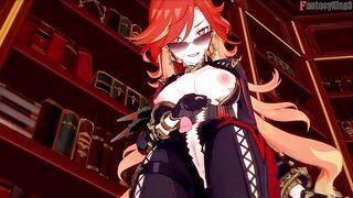 Mavuika fucked POV in Jean´s office | Genshin impact | Full & POV on patreon: Fantasyking3