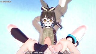 POV Hentai Footjob From Silence from Arknights
